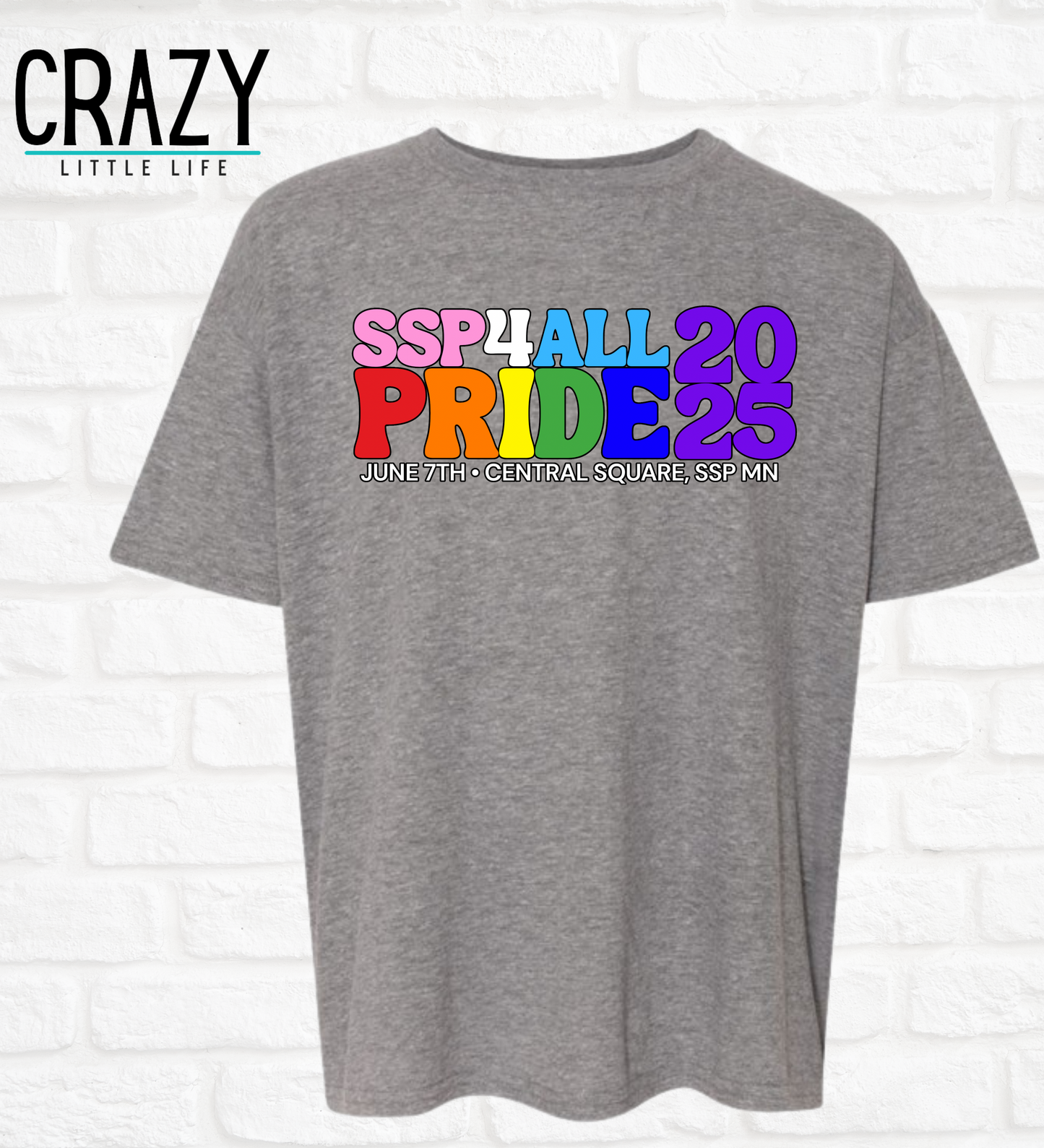 Youth 2025 SSP4ALL Pride Event Tee