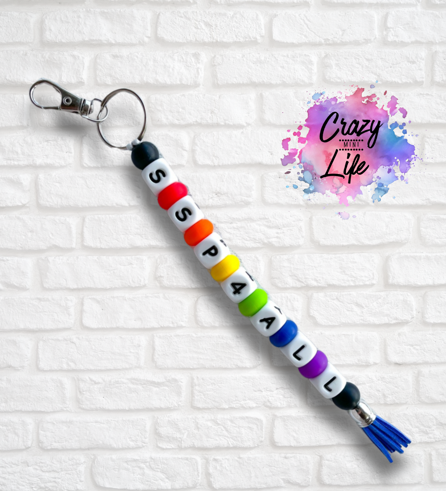 SSP4ALL Beaded Keychain