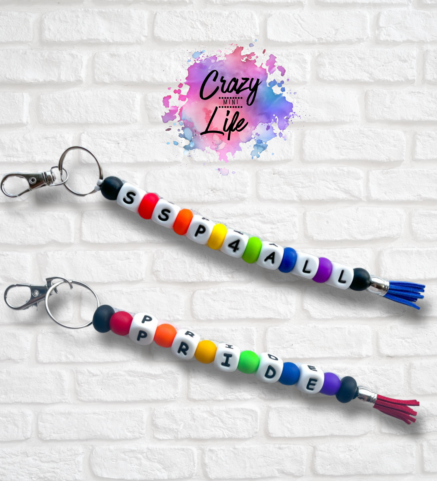 SSP4ALL Beaded Keychain