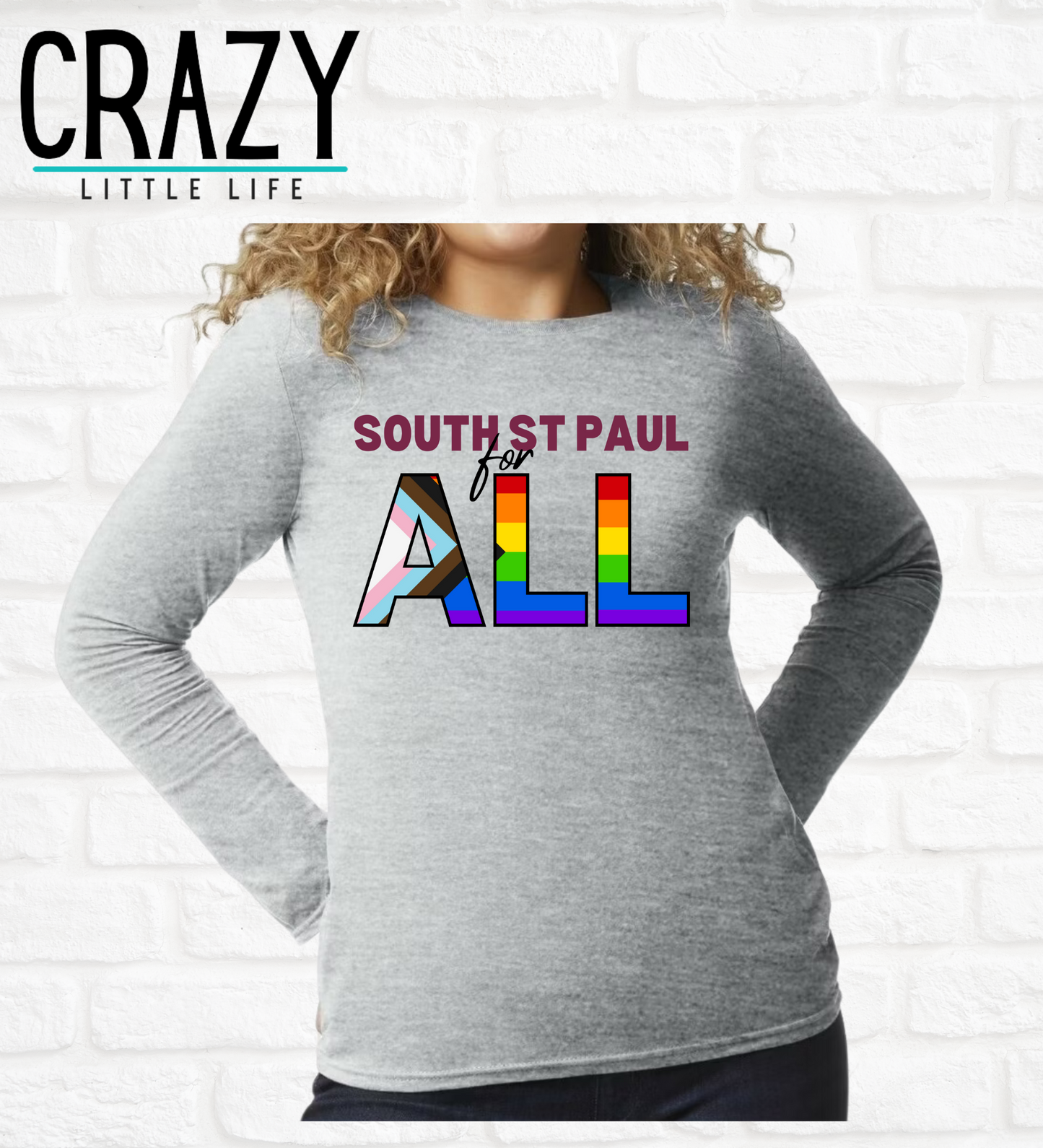SSP4ALL Pride Flag Logo Long Sleeve