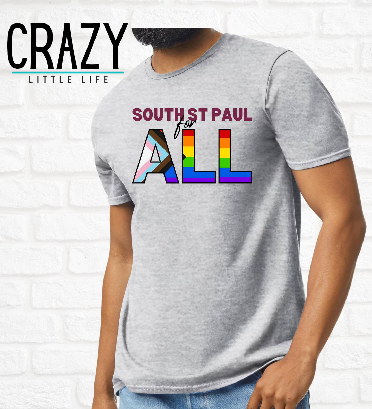 SSP4ALL Pride Flag Logo T-Shirt