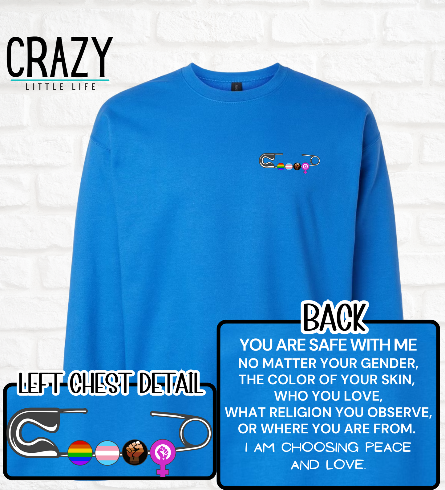 Safe With Me Crewneck