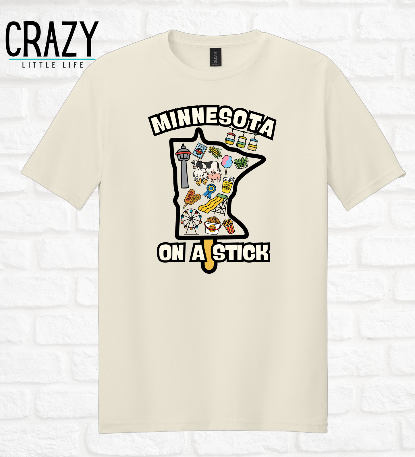 Minnesota on a Stick Tee - Adult (multiple color options)