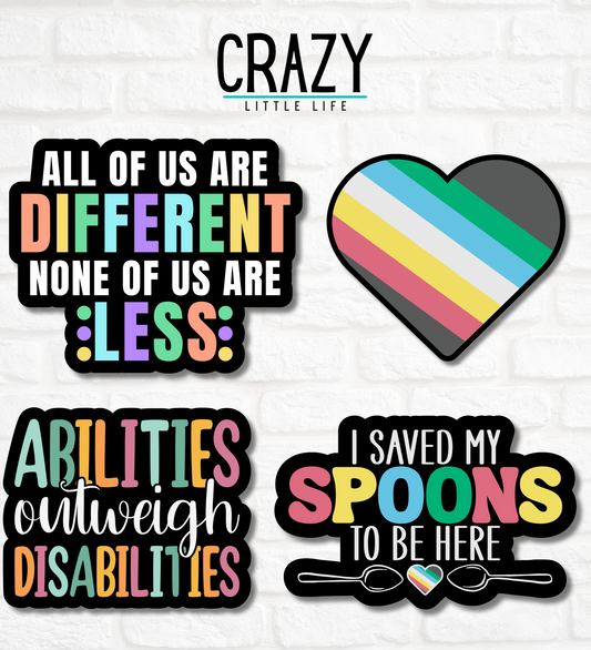 Disability Pride Sticker Pack