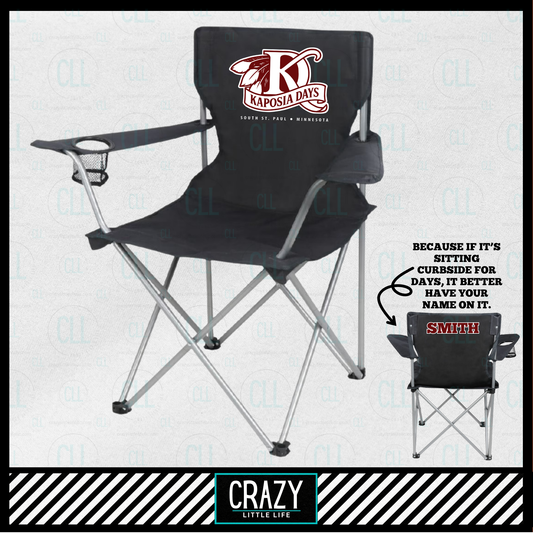 THE Parade Chair - Maroon Logo
