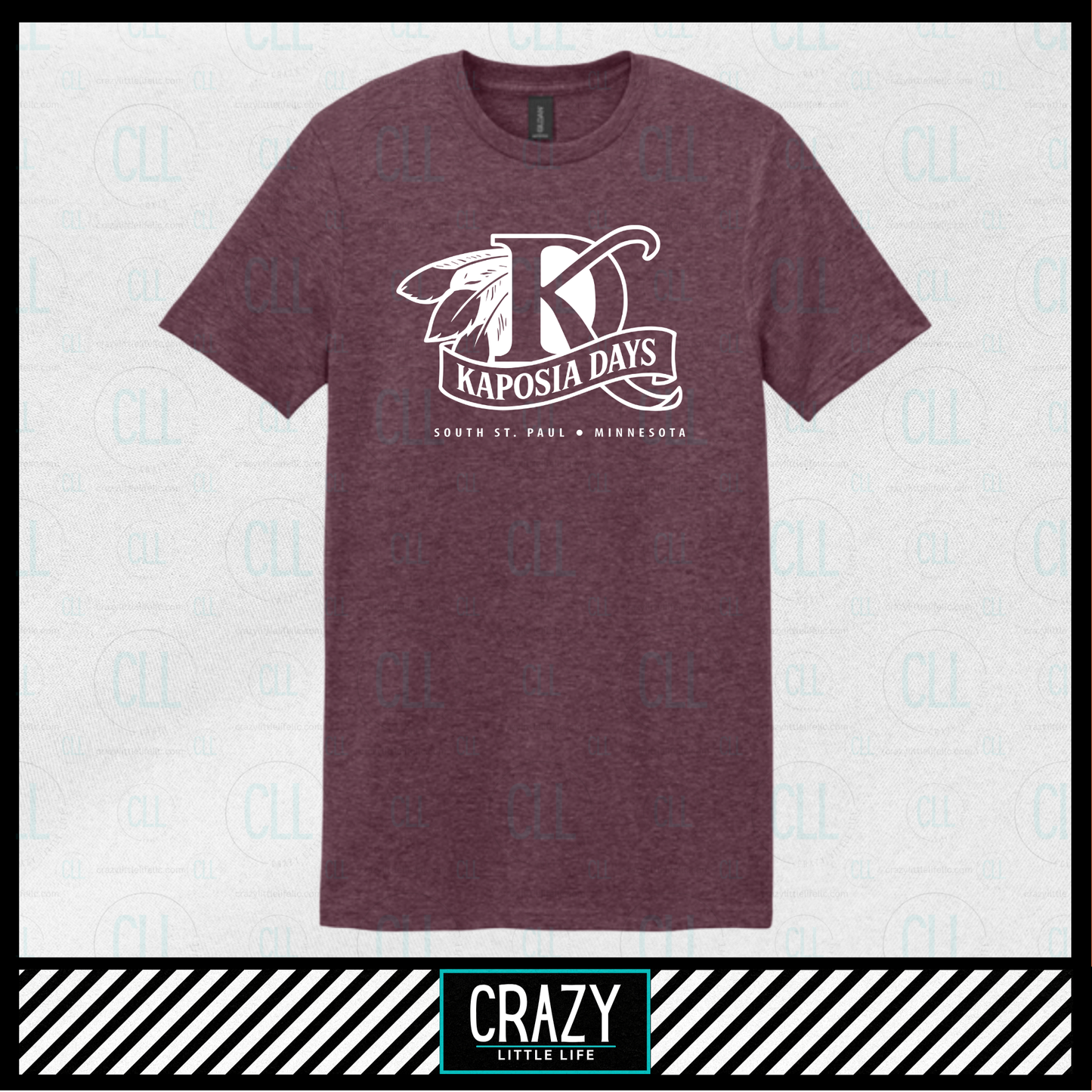 Heather Maroon Tee