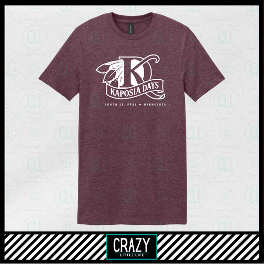 Heather Maroon Tee
