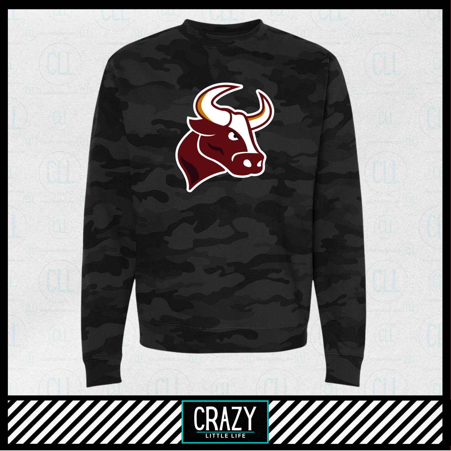 SSP Packer Black Camo Crewneck