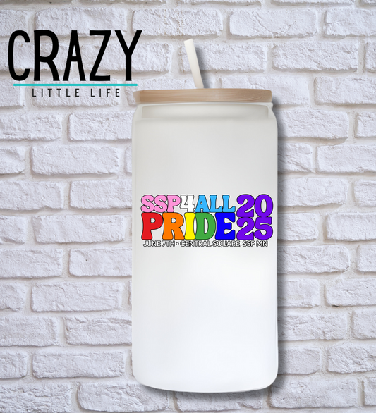 2025 SSP4ALL Pride Event Libbey Glass Can (16 ounces)