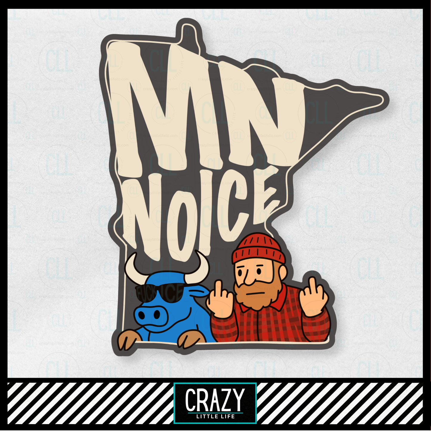 MN NoIce Sticker or Decal (Profanity)