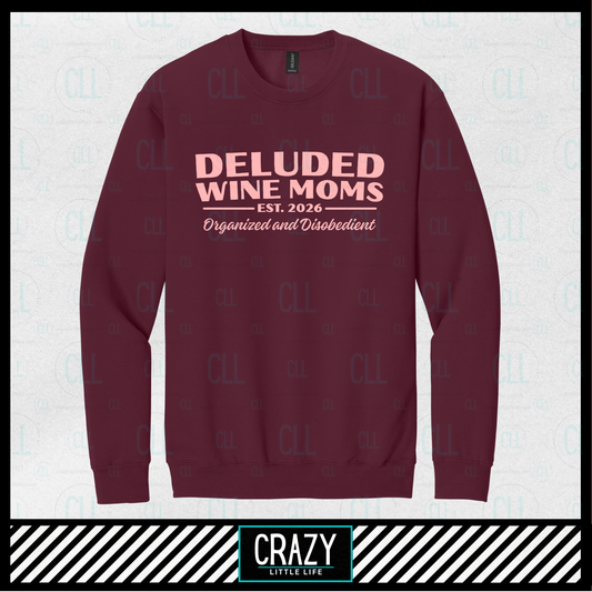 Deluded Wine Moms Anti-ICE Fleece Crew